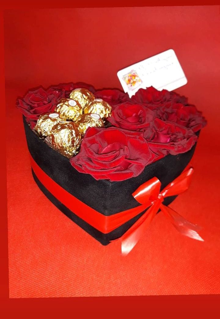 flowers and choclate