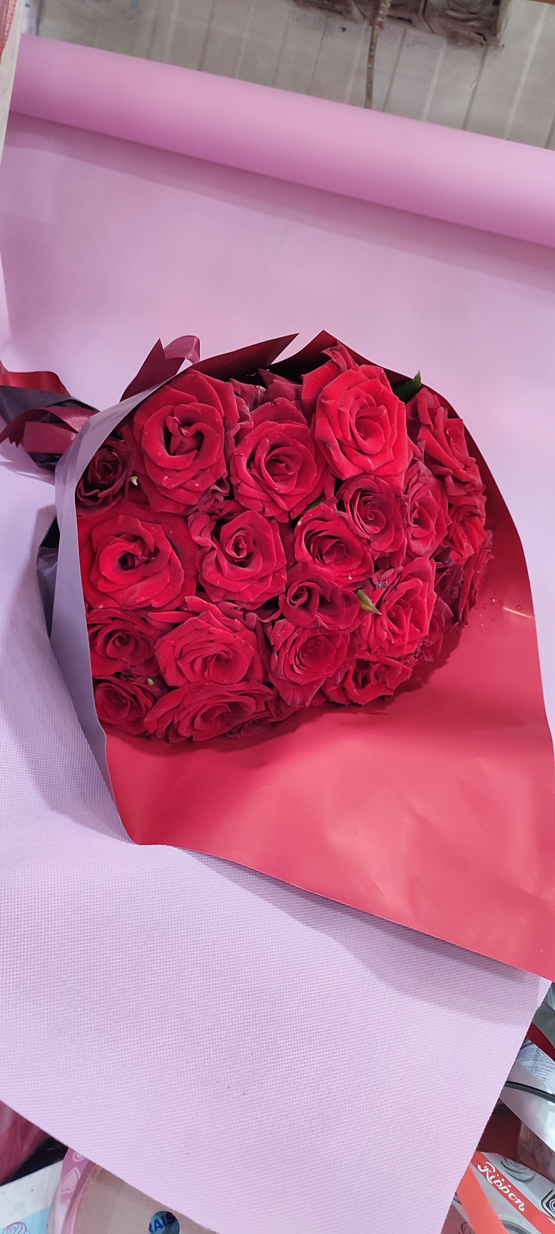 Red roses bouquet