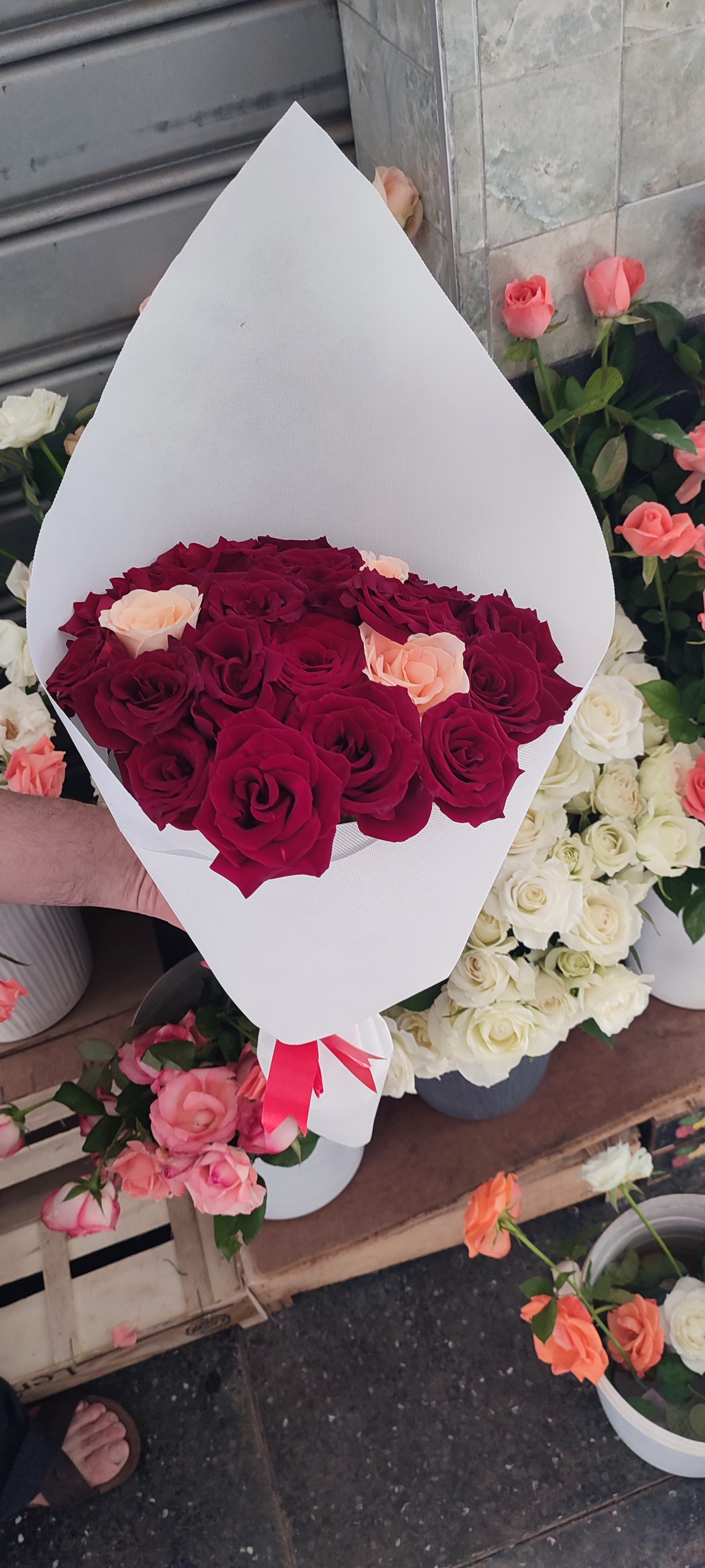 red rose bouquet